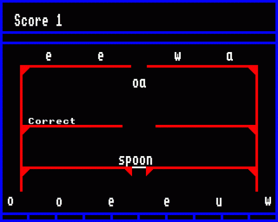 Vowel Digraphs Screenshot 9 (BBC Model B)