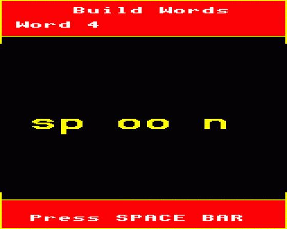 Word Builder MKII Screenshot 12 (BBC Model B)