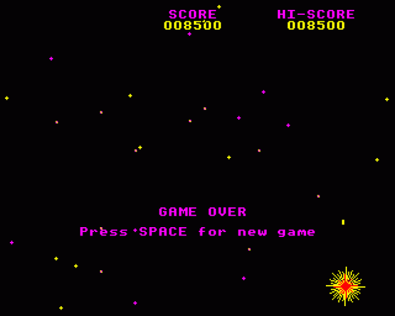 Galaxian Screenshot 8 (BBC Model B)