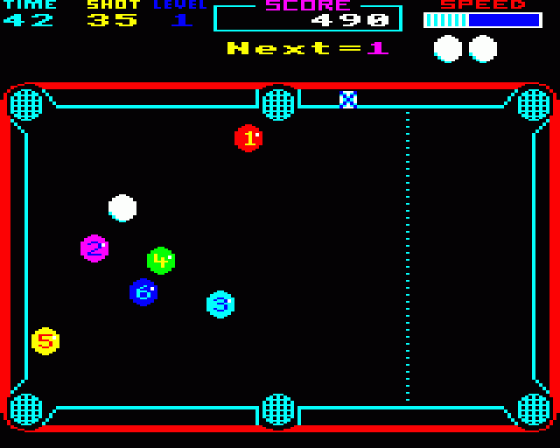 Super Pool Screenshot 6 (BBC Model B)