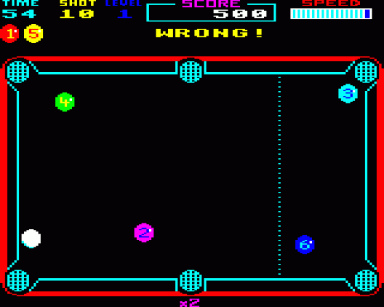 Super Pool Screenshot 8 (BBC Model B)