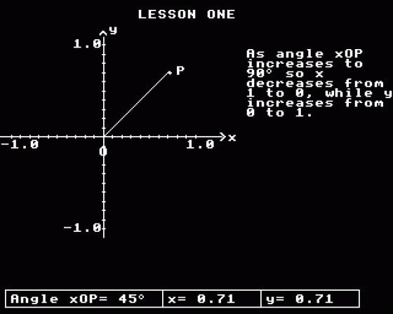 Introduction To Trigonometry Screenshot 8 (BBC Model B)