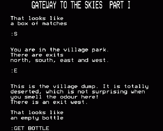 Gateway To The Skies Screenshot 5 (BBC Model B)