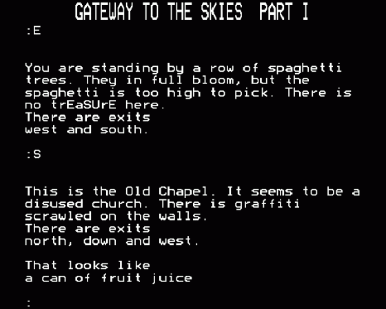 Gateway To The Skies Screenshot 6 (BBC Model B)