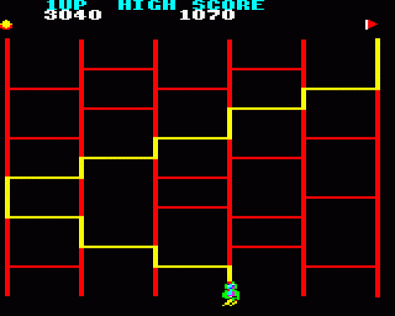 Amidar Screenshot 6 (BBC Model B)