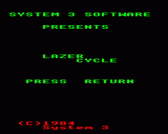 Lazer Cycle Screenshot