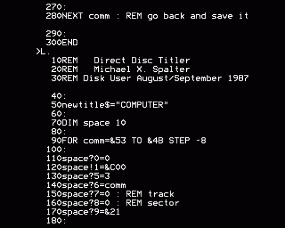 Direct Disc Titler