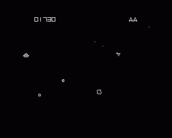 Asteroids Screenshot 5 (BBC B/B+/Master 128)