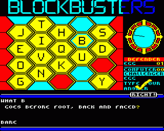 Blockbusters Screenshot 7 (BBC B/B+/Master 128)