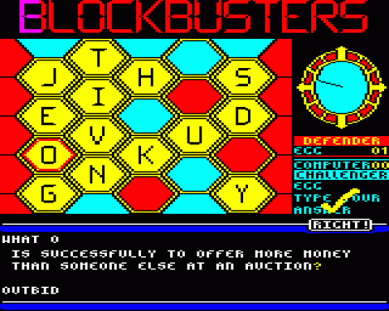 Blockbusters Screenshot 9 (BBC B/B+/Master 128)