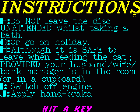 Instructions