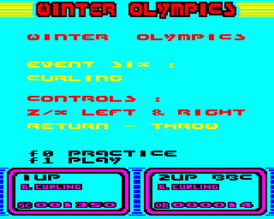 Winter Olympics Screenshot 23 (BBC B/B+/Master 128)