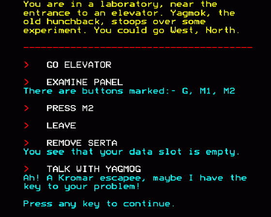 Kayleth Screenshot 7 (BBC Model B)