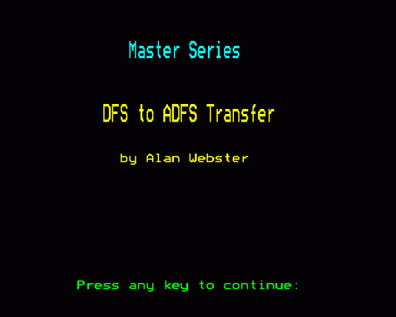 DFS To ADFS Transfer