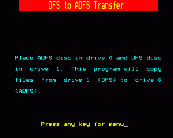 DFS To ADFS Transfer