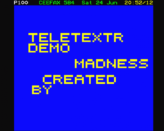 Teletextr Screenshot 28 (BBC Master 128)