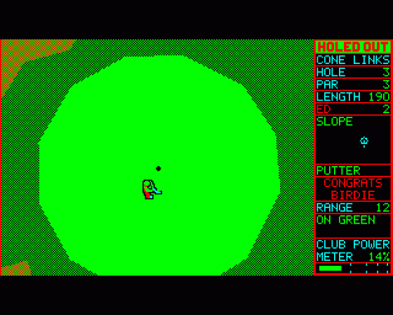 Holed Out! Screenshot 15 (BBC Master Compact)