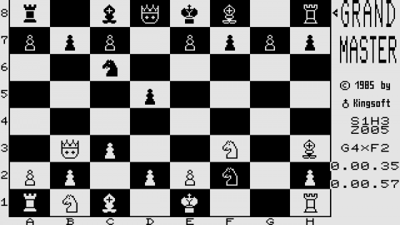 Grand Master Chess Screenshot 1 (Commodore 16/64)