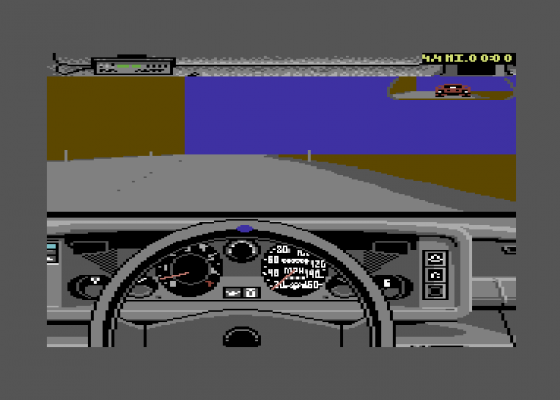 Test Drive The Supercars Screenshot 5 (Commodore 64)