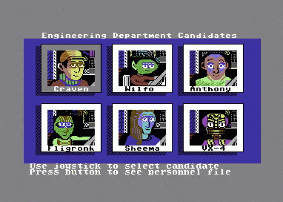 Psi-5 Trading Company Screenshot 17 (Commodore 64)