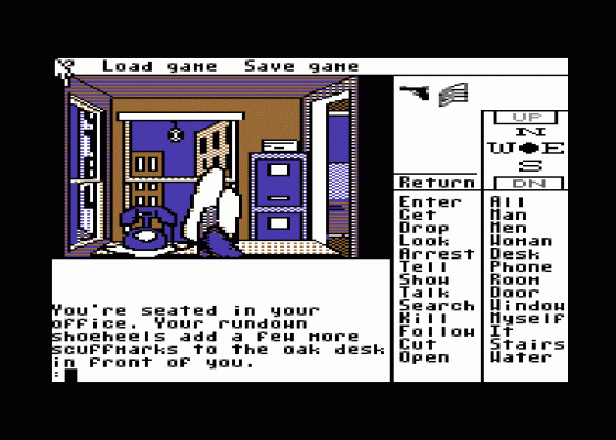 Borrowed Time Screenshot 1 (Commodore 64)