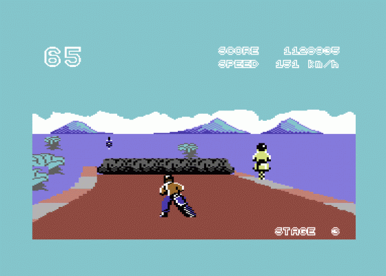 Enduro Racer Screenshot 5 (Commodore 64/128)