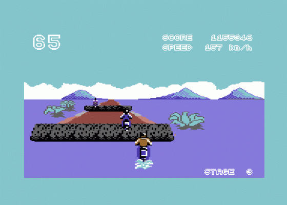 Enduro Racer Screenshot 6 (Commodore 64/128)