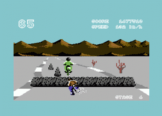 Enduro Racer Screenshot 7 (Commodore 64/128)