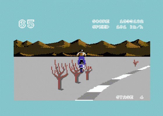 Enduro Racer Screenshot 8 (Commodore 64/128)