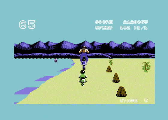 Enduro Racer Screenshot 10 (Commodore 64/128)
