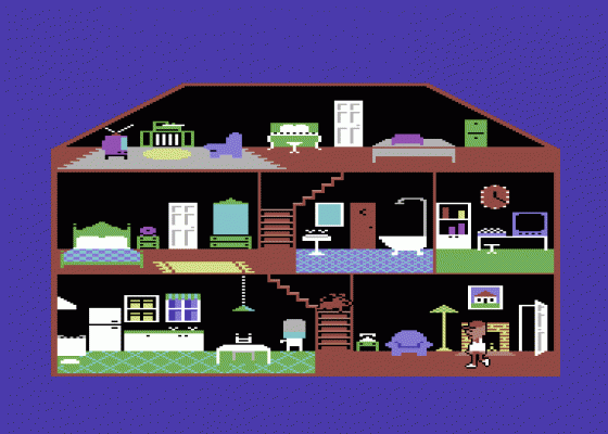 Little Computer People Screenshot 1 (Commodore 64)
