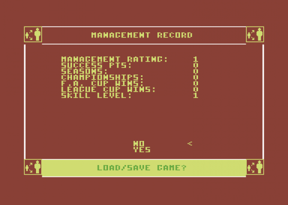 Football Manager 2 Screenshot 7 (Commodore 64/128)