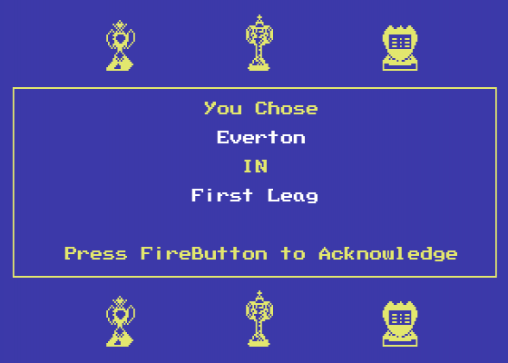 Football Manager 3 Screenshot 9 (Commodore 64/128)