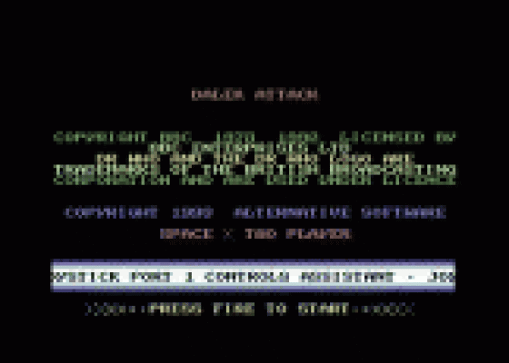 Dalek Attack Screenshot 27 (Commodore 64/128)