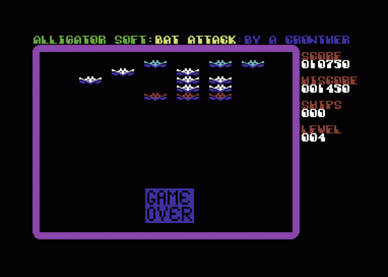 Bat Attack Screenshot 7 (Commodore 64)