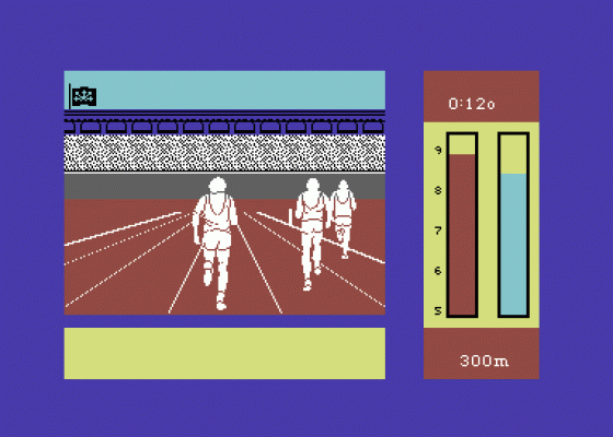 Run For Gold Screenshot 1 (Commodore 64/128)