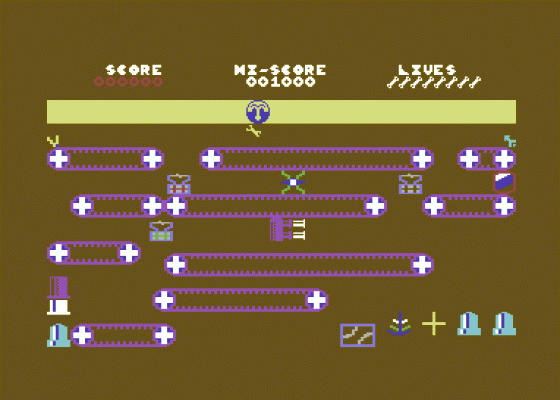 Engineer Humpty Screenshot 1 (Commodore 64)