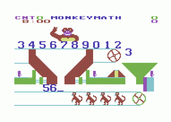 Monkeymath Screenshot 1 (Commodore 64)