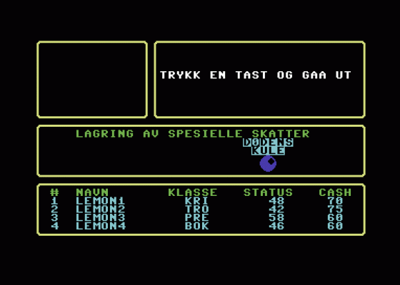 Ellak's Grav Screenshot 5 (Commodore 64)