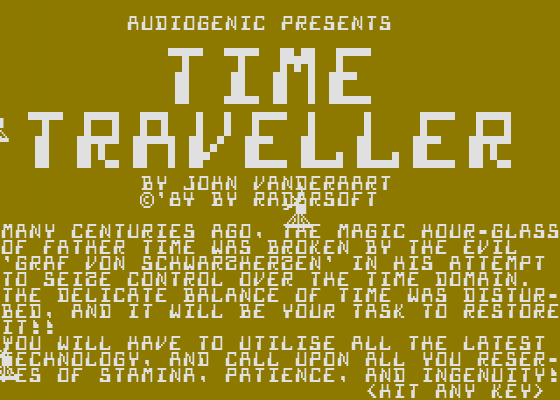 Time Traveller Screenshot 15 (Commodore 64)