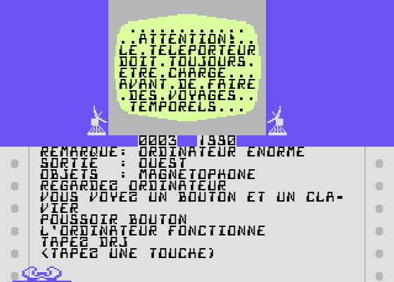 Time Traveller Screenshot 29 (Commodore 64)