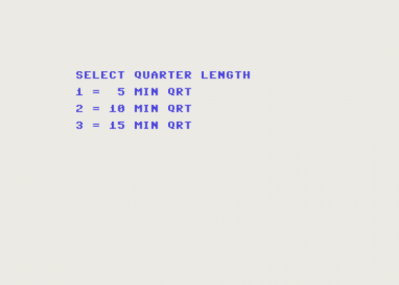 Super Bowl Sunday Screenshot 11 (Commodore 64/128)