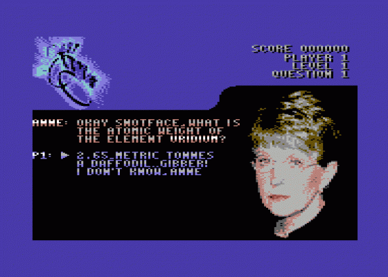 The Weakest Link Screenshot 1 (Commodore 64)