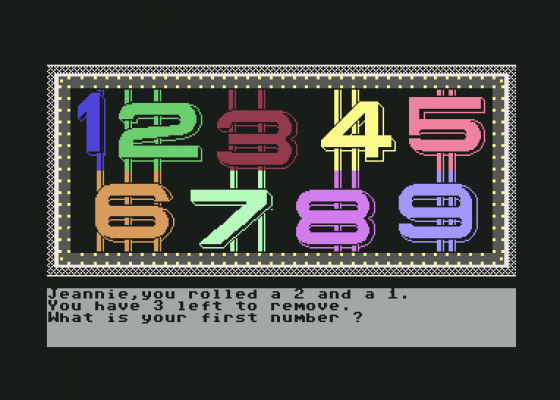 High Rollers Screenshot 8 (Commodore 64/128)