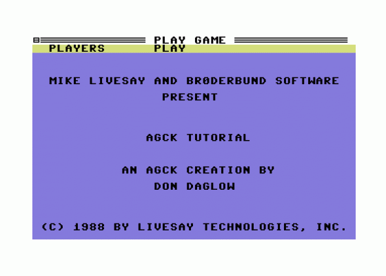 Arcade Game Construction Kit Screenshot 6 (Commodore 64)