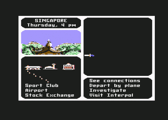 Where In The World Is Carmen Sandiego? Screenshot 14 (Commodore 64)