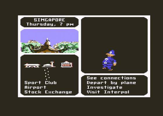 Where In The World Is Carmen Sandiego? Screenshot 17 (Commodore 64)