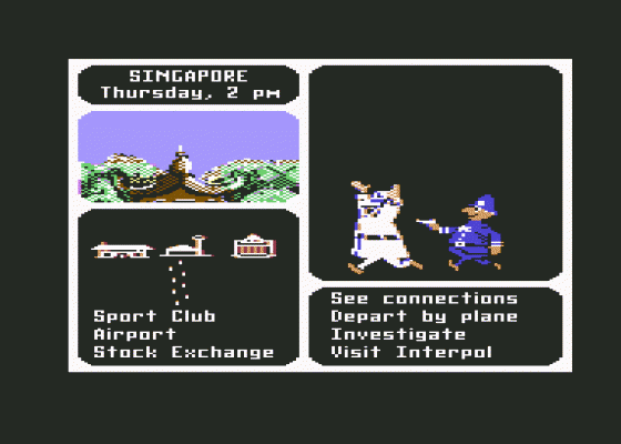 Where In The World Is Carmen Sandiego? Screenshot 19 (Commodore 64)