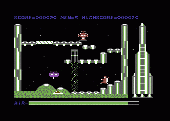 Metranaut Screenshot 1 (Commodore 64)