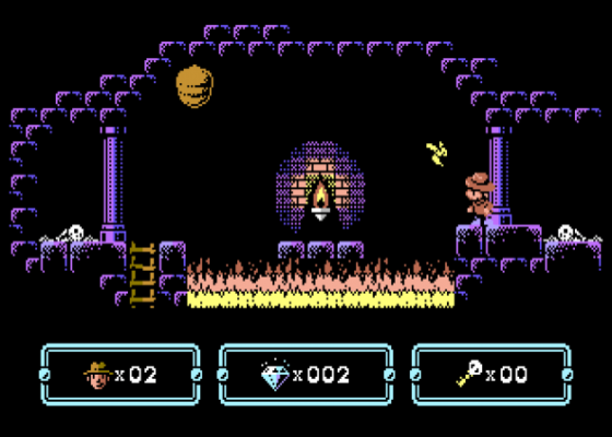 Sydney Hunter And The Sacred Tribe Screenshot 6 (Commodore 64/128)